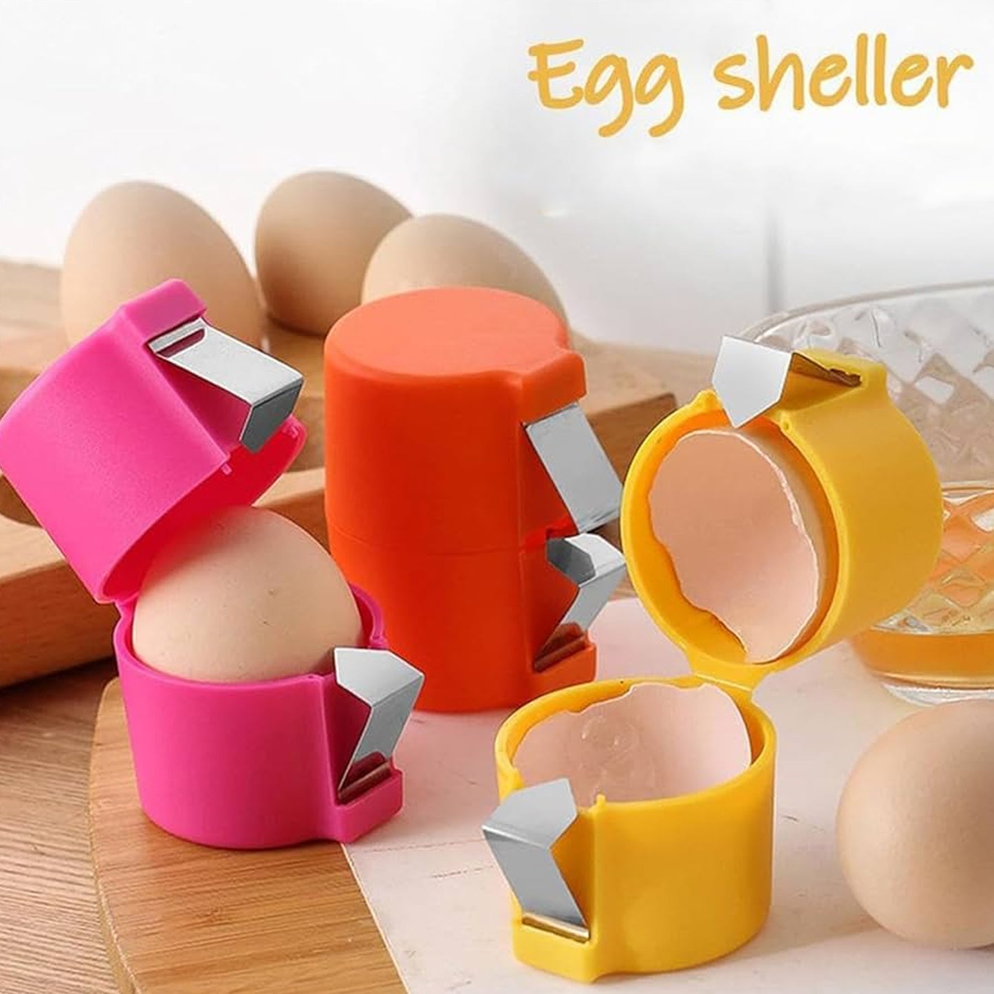 Egg Shell Opener Egg Cracker Tool For Raw Eggs Handheld (1 Pc) - eazy cart store