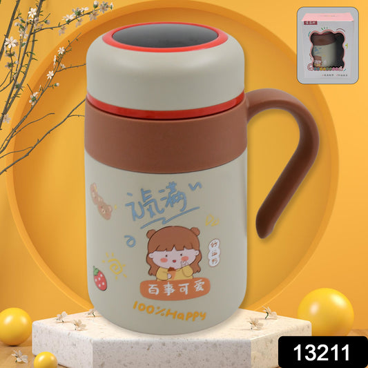 Stainless Steel Mug  Bottle Vacuum Insulated Cup With Handle  Small Cup (550 Ml) - eazy cart store