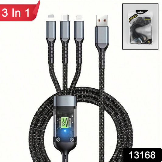 3-in-1 Super Fast Charging Cable 100w - eazy cart store